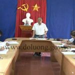 Ban thường vụ huyện ủy làm việc tại xã Bài Sơn